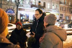 У Києві молилися за встановлення статуї Богородиці на місці де стояв пам’ятник Леніну